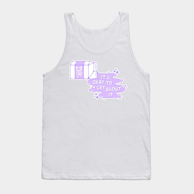 Cry Over Spilled Milk (Purple) Tank Top by Kimberly Sterling